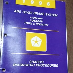 1996 ABS Teves Brake System Manual Caravan, Voyager, Town Country Chrysler Corp